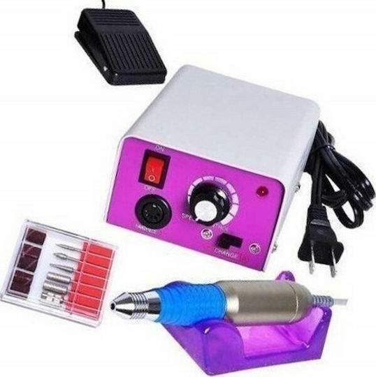 Lina MM-25000 Nail Drill Power 12W Gray with Pedal with 30000 Rotations per Minute