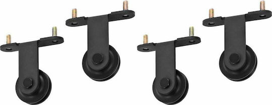 vidaXL Door Return Mechanism for Doors up to 183cm and 80kg Black