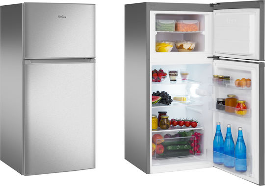 Amica Ψυγείο Δίπορτο 167lt Υ122xΠ54xΒ57εκ. Inox FD2015.4X