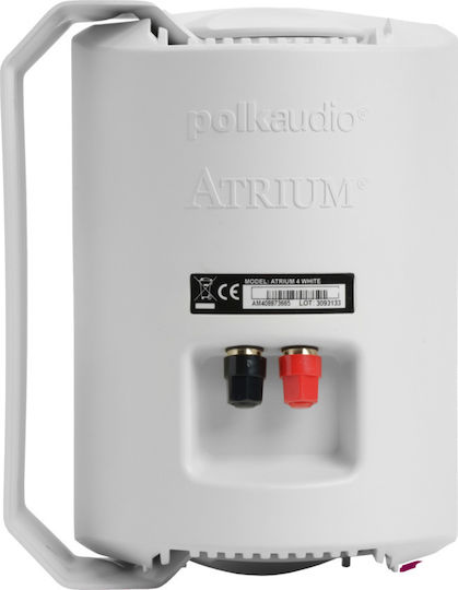 Polk Audio Atrium4 Passive Wall Installation Speakers 80W Pair 14.5x17x21.9cm White