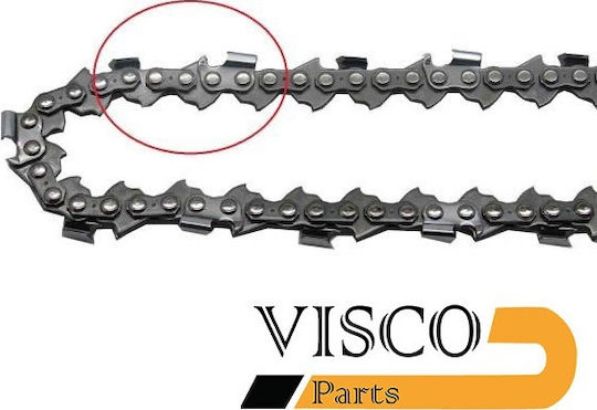 Visco Parts 144-60ΔΣ Chainsaw Chain with Pitch 1/4", Gauge .043"-1.1mm & Number of Guides 60E