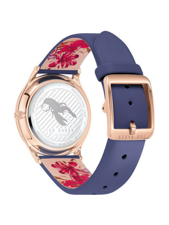 Ted Baker Belgravia Uhr mit Blau Lederarmband