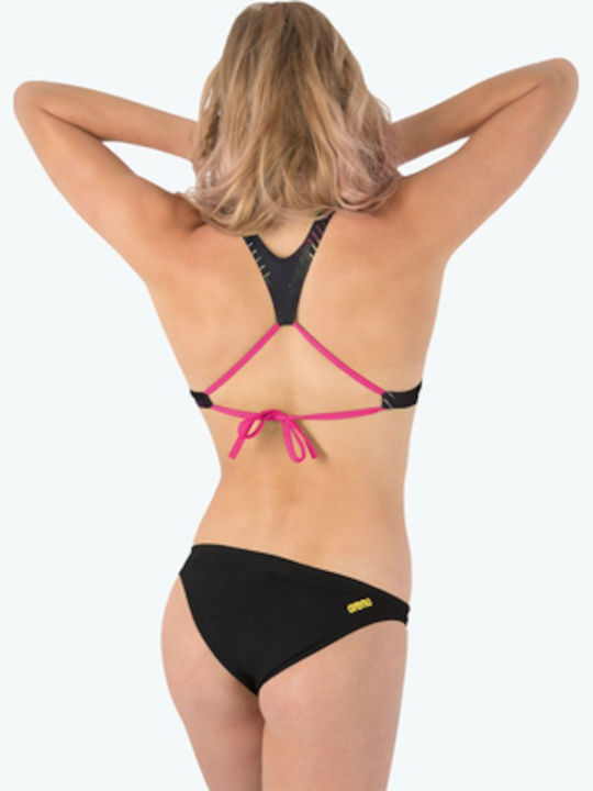 High Neck Bikini Top Black
