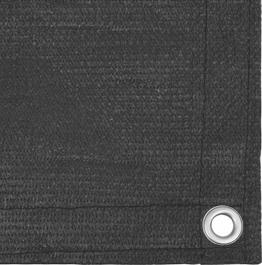 vidaXL Rechteckig Schattentrennwand Gray auf Rolle Mit Hoop 0.9x5m hergestellt aus HDPE