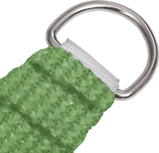 vidaXL Square Shade Sail Green With Hoop 4x4m 160gr/m² made of HDPE 160gr/m²