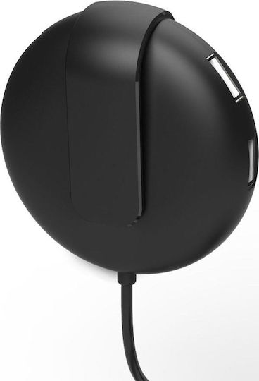 RealPower Încărcător Auto 47W cu Porturi: 5xUSB Negru Culoare