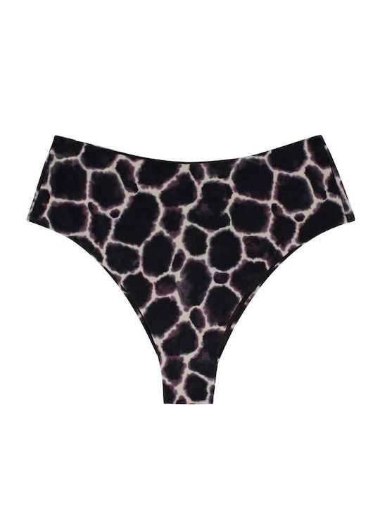 Wamba Bikini Slip High Waist Brown