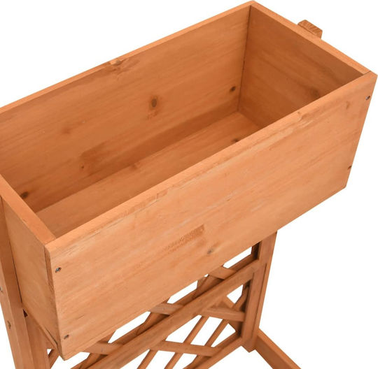 vidaXL Garden xx cm Fir Wood Pot Wooden 45x30x74cm.