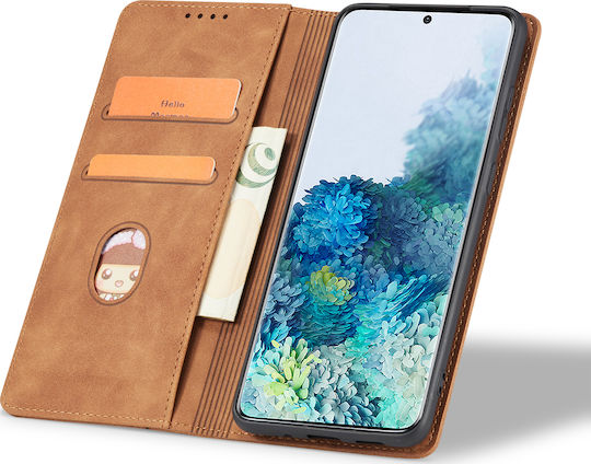 Bodycell PU Leather Book Δερματίνης Καφέ (Redmi Note 7 / 7 Pro)