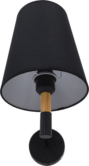 GloboStar Lydford Classic Wall Lamp with E27 Black 28x36cm