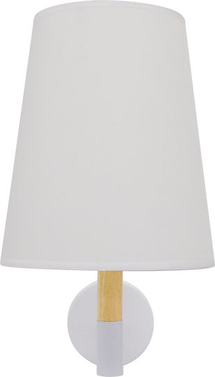 GloboStar Lydford Classic Wall Lamp with E27 Socket White 20x36x36cm