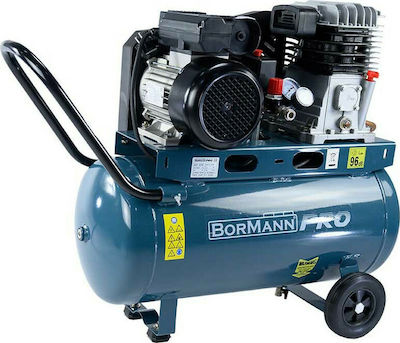 Bormann Pro BAT5050 Einphasig Luftkompressor mit Leistung 3hp und Druckluftbehälter 50Es