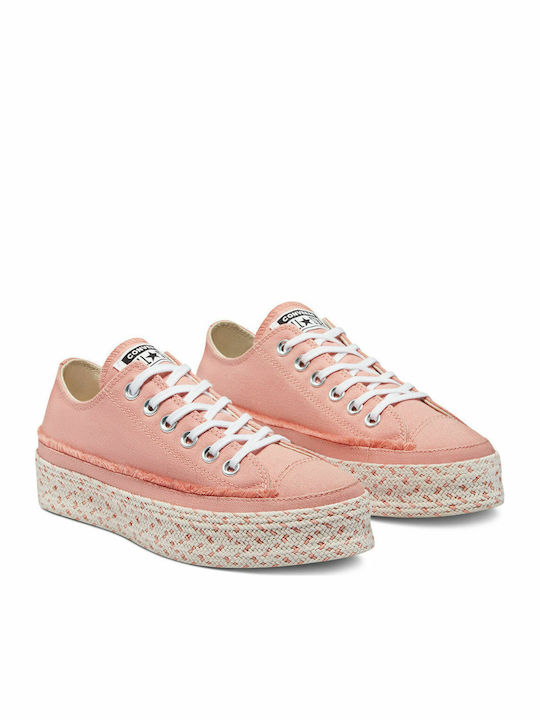Converse Color Espadrille Chuck Taylor Flatforms Sneakers Pink