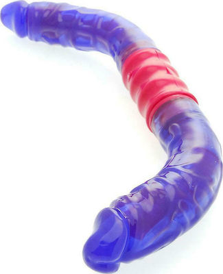 Calexotics Dual Vibrating and Pulsating Flexi-Dong Realistic Vibrator with Remote Control Purple