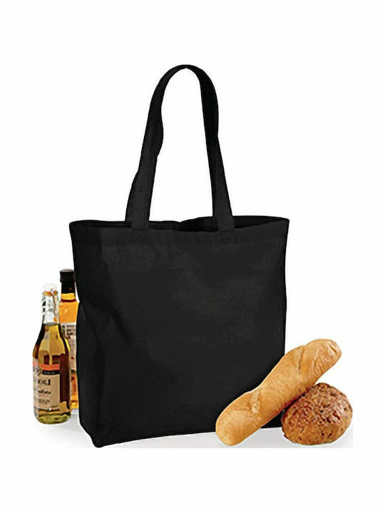 Westford Mill Βαμβακερή Τσάντα για Ψώνια σε Μαύρο χρώμα