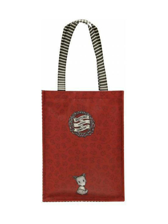 Santoro Little Red Riding Hood Υφασμάτινη Τσάντα για Ψώνια σε Κόκκινο χρώμα