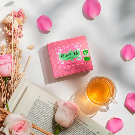 Kusmi Tea Πράσινο Τσάι Βιολογικό Προϊόν Rose 20 Φακελάκια