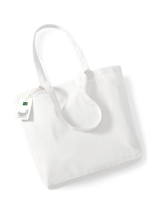 Westford Mill W180 Cotton Shopping Bag White