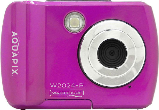 EasyPix W2024 Children's Camera 16MP with Thermal Printing Optical Zoom 8x Pink