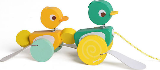 iwood Συρόμενο Παιχνίδι Pull Along Ducks από Ξύλο για 12+ Μηνών