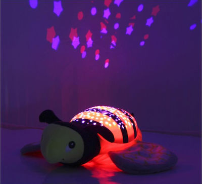 Jamara Sleep Toy Night Light Dreamy Bee made of Fabric with Lights for 12++ Months