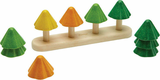 Plan Toys Παιχνίδι Στοίβαξης Δεντράκια Ταξινόμησης από Ξύλο για 18+ Μηνών