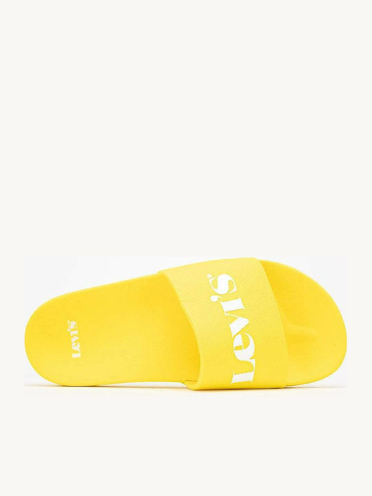 Levi's Men's Slides Yellow