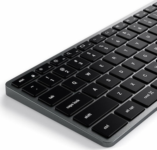 Satechi Slim W3 Wired Πληκτρολόγιο Αγγλικό US Συμβατό με Mac Γκρι