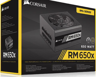 Corsair RMx Series RM650x (2021) 650W Τροφοδοτικό Υπολογιστή Full Modular 80 Plus Gold
