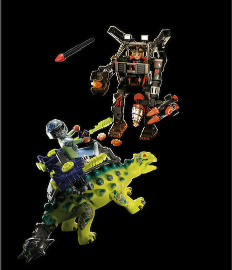 Playmobil Dino Rise Αγκυλόσαυρος με Μαχητή εναντίον Ρομπότ για 5-10 ετών