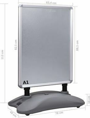 vidaXL Floor Sidewalk Stand L78xH113cm