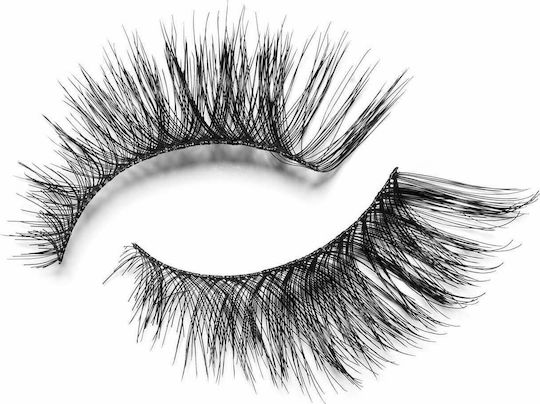 Eylure 3/4 Length False Eyelashes 004 Black Light Volume with Glue