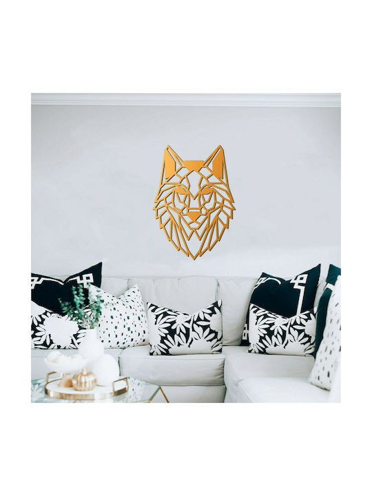 Polihome Decorativ de Perete din Plastic Wolf 43x2x61cm 1pcs