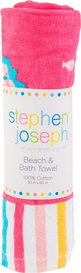 Stephen Joseph Mermaid Kids Beach Towel Fuchsia 152x76cm