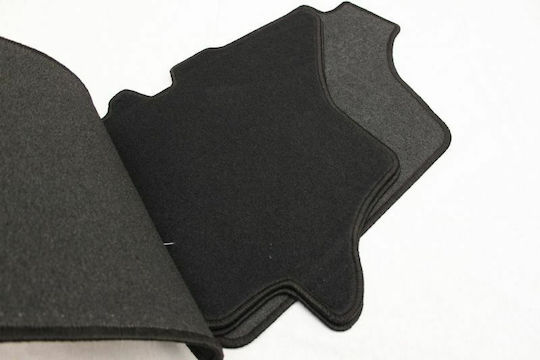 Petex Satz Vorder- und Hintermatten 4Stück aus Teppichboden für Ford Ranger 2000-2012 Schwarz