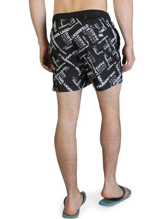 Men's Swimwear Shorts Black with Patterns