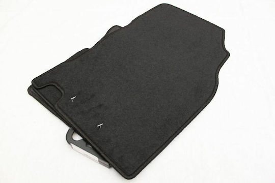 Petex Satz Vorder- und Hintermatten 4Stück aus Teppichboden für Nissan Qashqai 2014 Schwarz