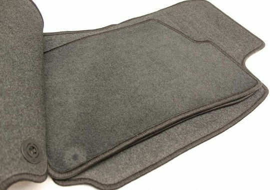 Petex Satz Vorder- und Hintermatten 4Stück aus Teppichboden für Volkswagen Passat 1997-2004 Schwarz