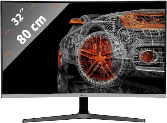 Samsung S32R500 VA Curved Monitor 32" FHD 1920x1080 Γκρι