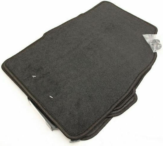 Petex Satz Vorder- und Hintermatten 4Stück aus Teppichboden für Ford Fiesta 2008-2011 Schwarz