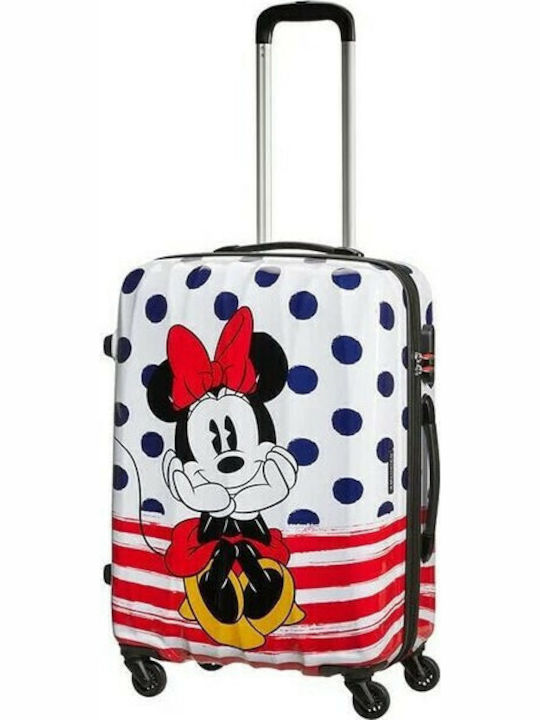 American Tourister Disney Legends Minnie Kids Medium Hard Multicolour Suitcase with 4 Wheels Height 65cm