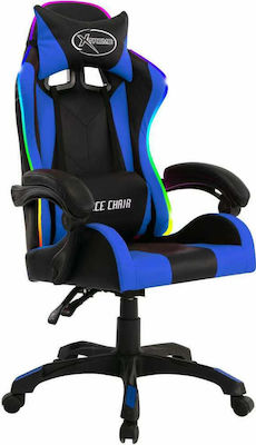 vidaXL 287996 Gaming Chair with RGB Lighting Black/Blue