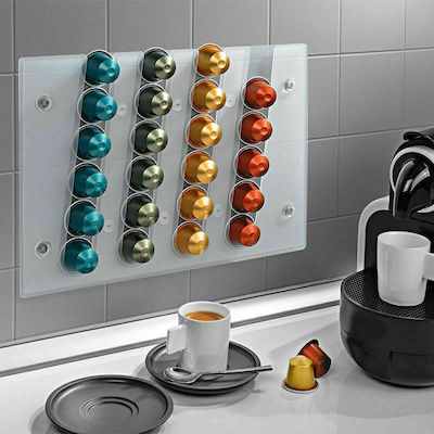 Eliplast 1300/1 Plastic Capsule Stand for 24 Nespresso Pods 32x23cm