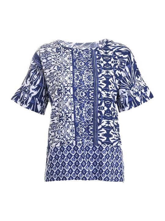 Ble Resort Collection Women's Top Beachwear Blue