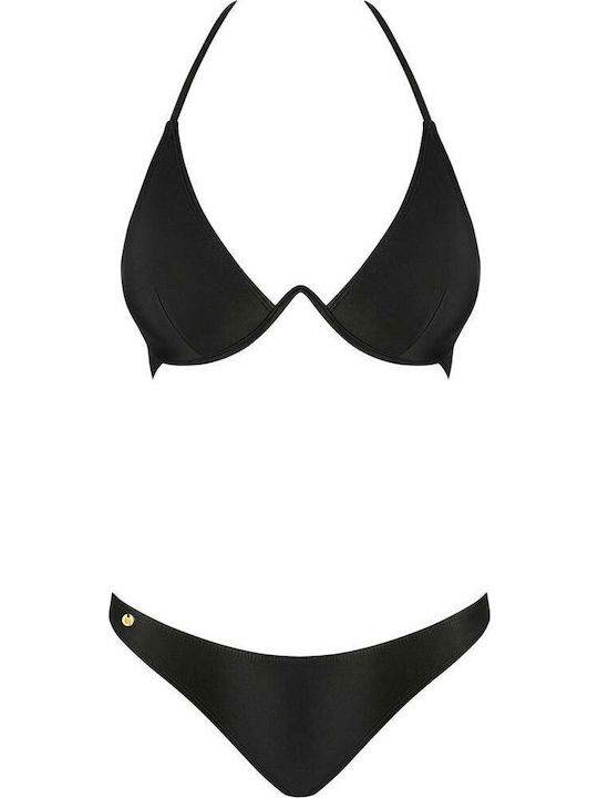 Paralia Set Bikini String Μαύρο