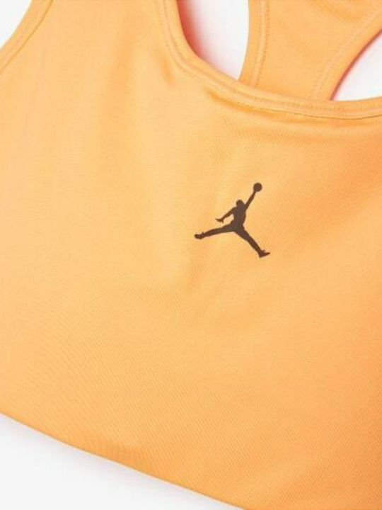 Dri-Fit Women's Athletic Sports Bra Orange with Removable Padding