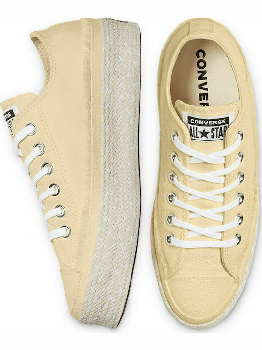 Espadrille Ox Γυναικείες Εσπαντρίγιες σε Κίτρινο Χρώμα