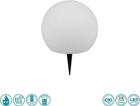 Trio Lighting Spiked Solar Light Ball 0.5W 30lm with Warm White Light 3000K IP67 20cmx17cmcm