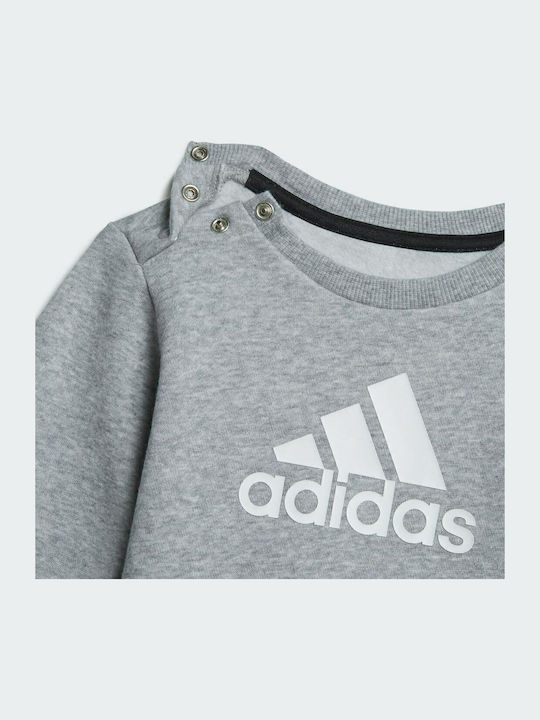 Kids Sweatpants Set Gray 2pcs Performance Badge Of Sport
