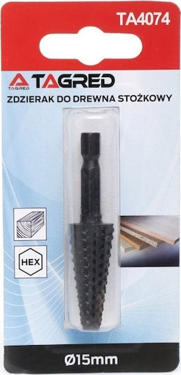 Tagred Burghiu Conic cu Tija Hexagonală pentru Lemn